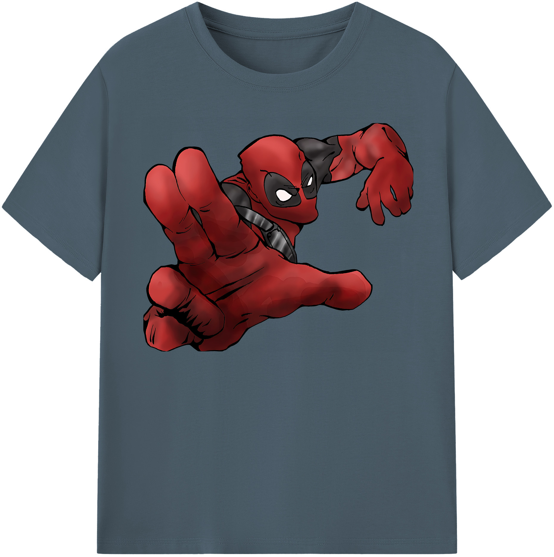（画像用） Deadpool デッドプール 綿100％半袖Tシャツ（フロントプリント）